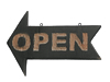 open sign