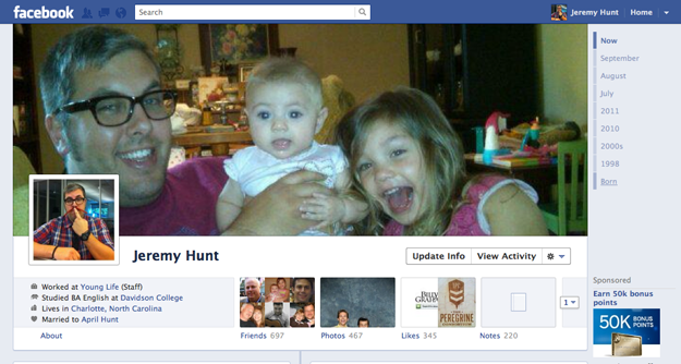 Facebook Timeline Header