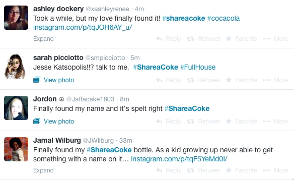 Coke-tweets